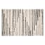 Eddie Black & Natural Woven Cotton Striped Accent Rug, 27x45