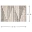 Eddie Black & Natural Woven Cotton Striped Accent Rug, 27x45
