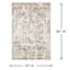 (A433) Cliff Grey Stone Area Rug, 5x7
