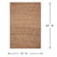 (B661) Providence Goldie Jute Diamond Design Area Rug, 5x7