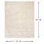 (B689) Crosby St. Sanremo Ivory Diamond Design Area Rug, 5x7