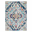 (D493) Floransa Blue Medallion Area Rug, 5x7