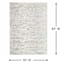 (B712) Found & Fable Gloria Cream Diamond Design Runner, 2x4