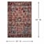 (D553) Found & Fable Vilani Red & Blue Medallion Area Rug, 5x7