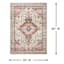 (D581) Khloe Multicolor Medallion Design Area Rug, 5x7