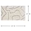 (C189) Crosby St. Ivory Geometric Shag Accent Rug, 2x3