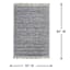 (B799) Crosby St. Grey Herringbone Area Rug, 5x7