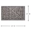 (B834) Found & Fable Dassel Black Woven Accent Rug, 2x4