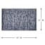 Navy & White Melange Cotton Accent Rug, 27x45