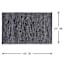 Black Melange Cotton Accent Rug, 27x45