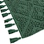 Green High-Low Diamond Handwoven Accent Rug, 27x45