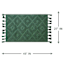 Green High-Low Diamond Handwoven Accent Rug, 27x45