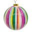 Oh Joy! Multicolor Striped Ball Ornament, 3.2"