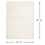 (C210) Ivory Faux Rabbit Fur Area Rug, 5x7