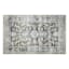 Emerald Green Medallion Washable Chenille Accent Rug with Non-Slip Back, 27x45