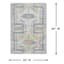 (B902) Found & Fable Multicolor Del Mar Textured Woven Flatweave Area Rug, 5x7