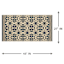 Tia Blue Utility Outdoor Accent Rug, 27x45