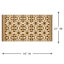 Tia Gold Utility Outdoor Accent Rug, 27x45