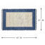 Sylvie Blue Reversible Accent Rug, 27x45