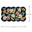 Frankie Black Scalloped Floral Accent Rug, 27x45