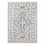 Clarissa Black & Ivory Global Area Rug, 5x7