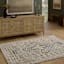 Clarissa Black & Ivory Global Area Rug, 5x7