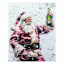 Champagne Santa II Canvas Wall Art, 16x20