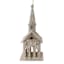 Golden Noel Silver Church Ornament, 6"