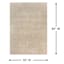 (B906) Neutral Abstract Animal Area Rug, 5x7