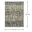 (D476) Addison Blue Abstract Contemporary Area Rug, 5x7