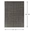 (E490) Crosby St. Essenza Black Outdoor Area Rug, 5x7