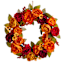 Orange & Purple Peony Wreath, 24"