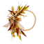 Bow with Heather Half Wreath, 20"