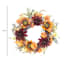 Maple Leaf Dahlia Sunflower Wreath, 24"
