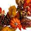 Pumpkin Fall Leaves Wreath, 22"