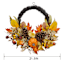 Pumpkin Pinecone Fall Leaves Wreath, 22"