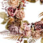 24In Rose/Cabbage Rose Wreath