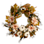 Maple Leaves Dahlia Wreath, 24"