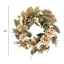Maple Leaves Dahlia Wreath, 24"
