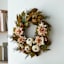 Maple Leaves Dahlia Wreath, 24"