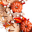 Fall Pumpkin & Leaf Wreath, 24"