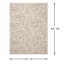 Amana Neutral Botanical Area Rug, 5.3x7
