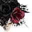 Midnight Shadows Red & Black Rose Arrangement, 12"
