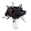 Midnight Shadows Red & Black Rose Arrangement, 12"