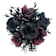 Midnight Shadows Red & Black Rose Arrangement, 12"