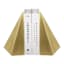 1-Piece Gold Geometric Pyramid Bookend, 6.5"