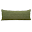 Honeybloom Olive Green Stripe Slub Throw Pillow, 14x36