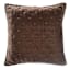 Providence Brown Pintuck Velvet Throw Pillow, 18"