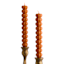 2-Pack Pumpkin Taper Candles, 10"