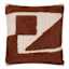 Crosby St. Brown Geo Woven Tufted Embroidered Throw Pillow, 18"